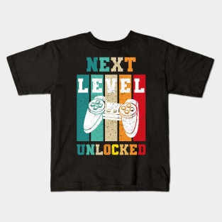 next level unlocked for Gamer Pc Consoles Kids T-Shirt